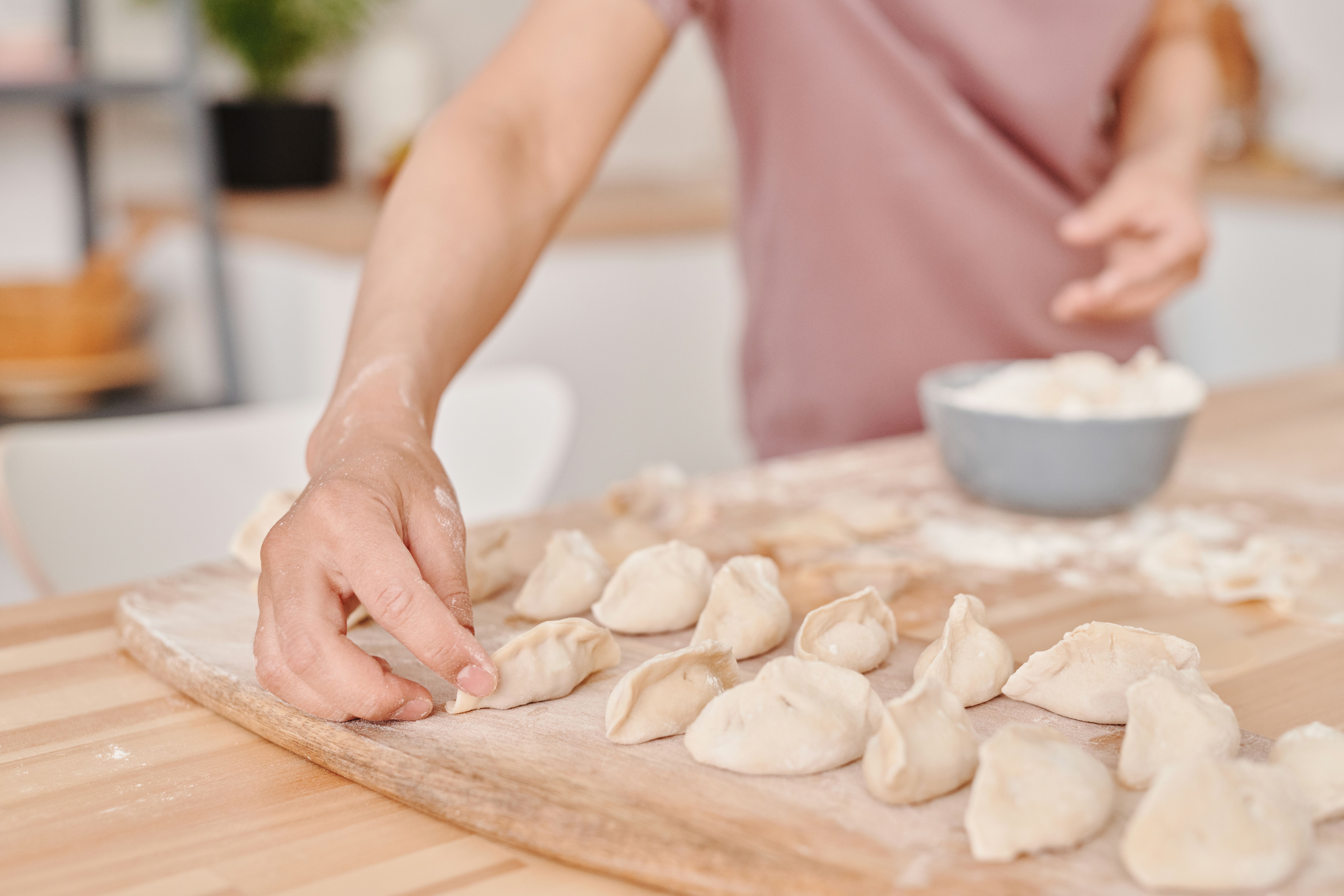 Zesty Dumplings with Charred Corn