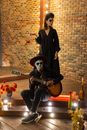 Man and Woman in Halloween Costumes