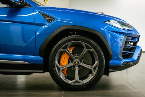 Gratis lagerfoto af bil, blåt livry, Lamborghini