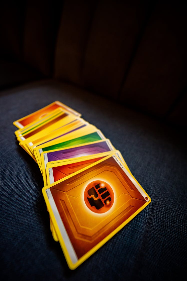 A Stack Of Pokemon Cards