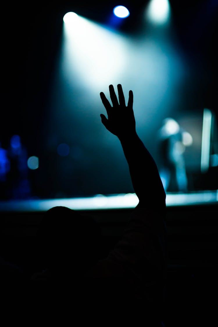 Person Raising His Right Hand