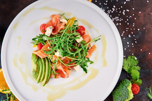 Free A Salad on a Plate Stock Photo