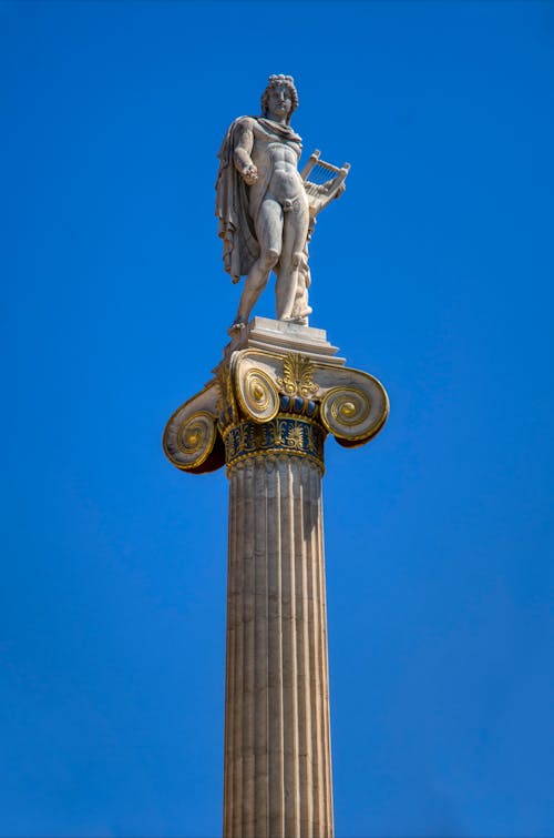 Gratis arkivbilde med athen, blå himmel, gresk gud