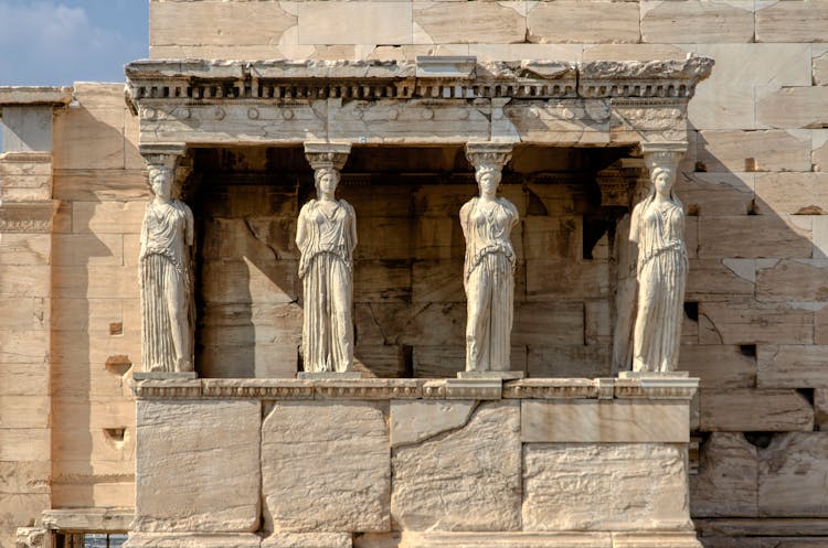 The Caryatid Porch Of Erechtheion