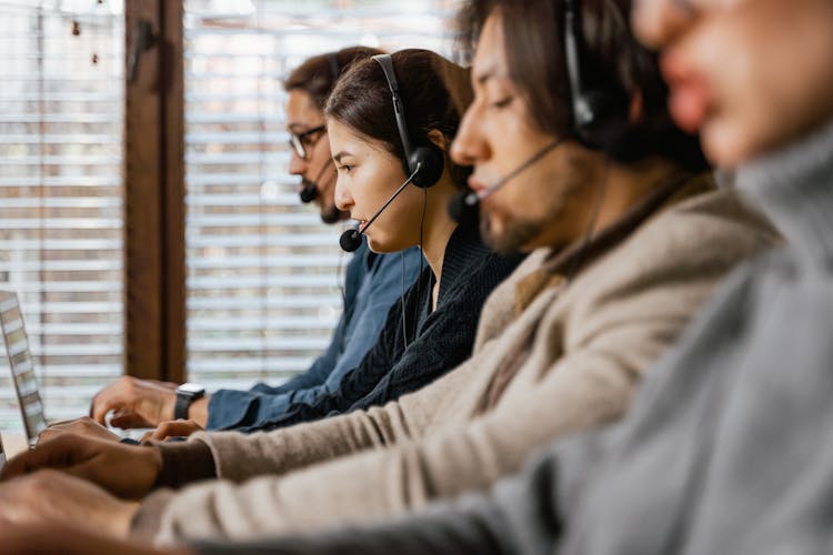 People Working In A Call Center