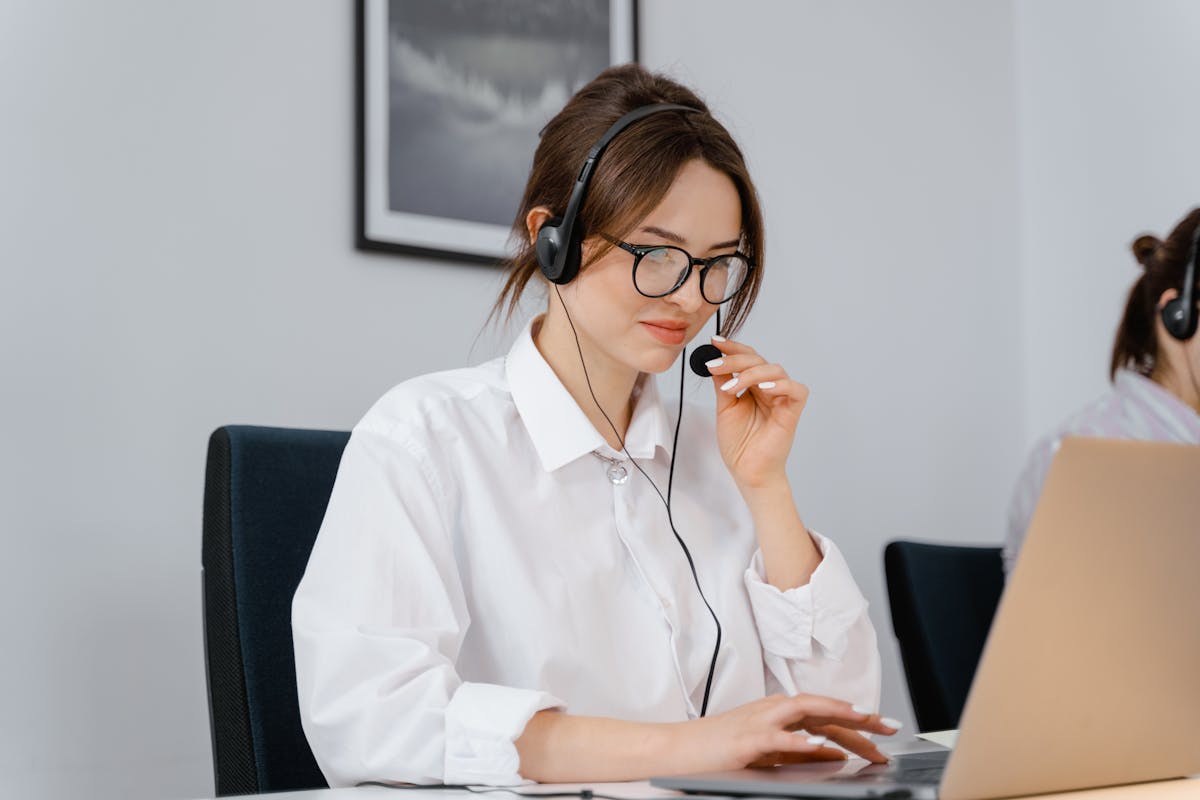 AI agent working at a computer, symbolizing autonomous work