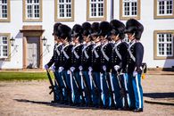 Photograph of Royal Life Guards Standing in Line