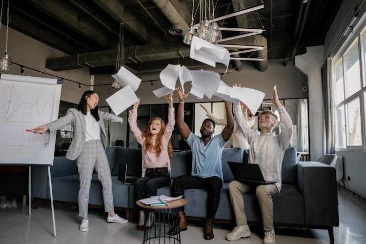 Photo Of Coworkers Celebrating