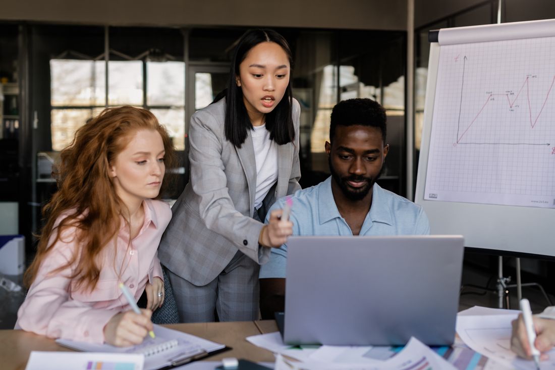 Stock image of business professionals