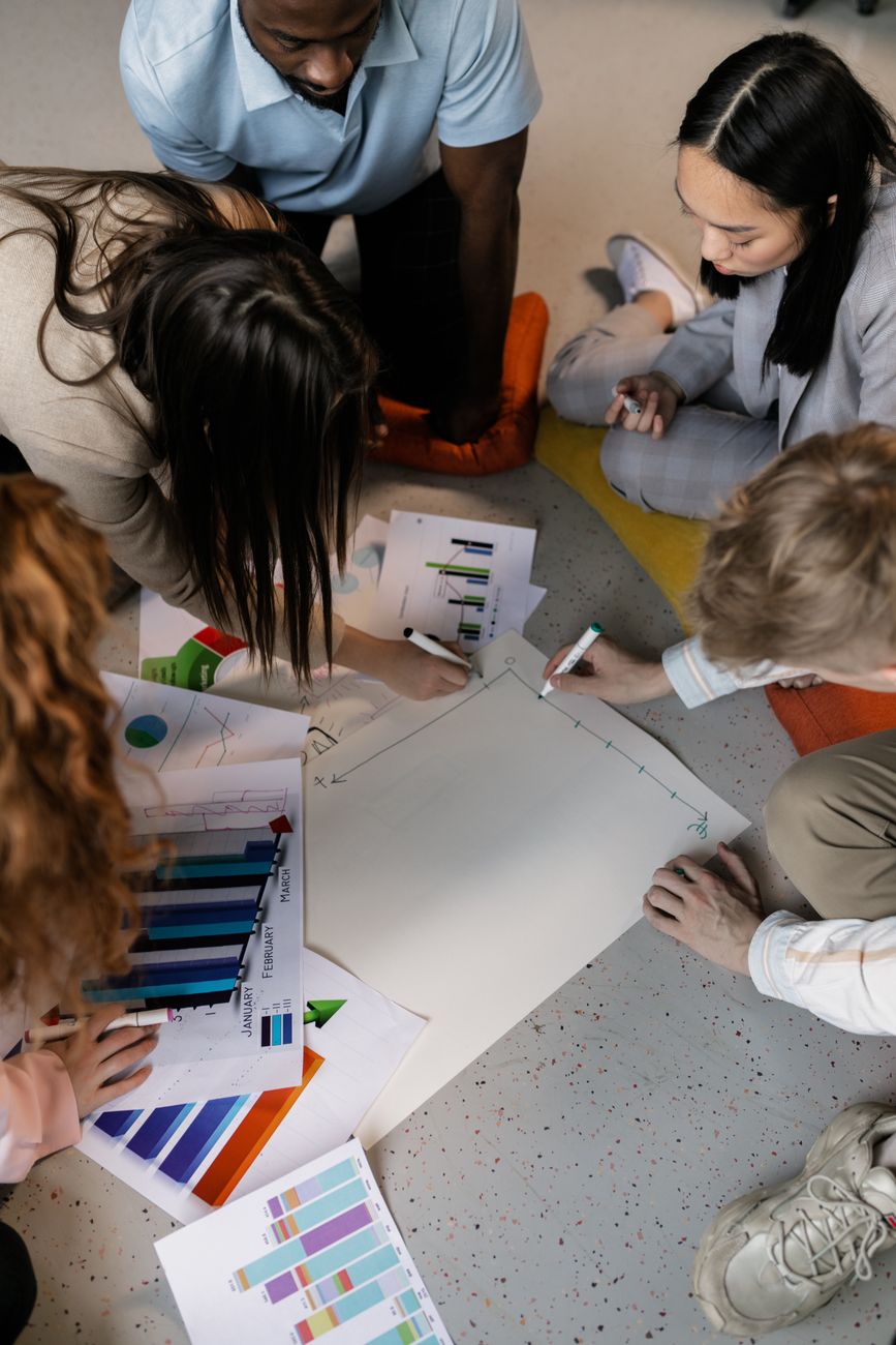 whiteboard sketches diagram planning team