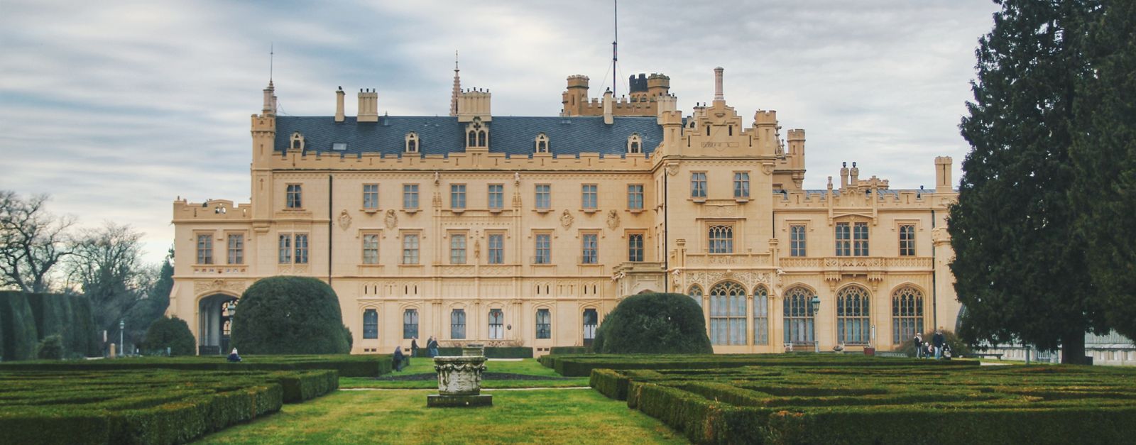Explore the historic Lednice Castle, a UNESCO World Heritage Site, surrounded by beautiful gardens.