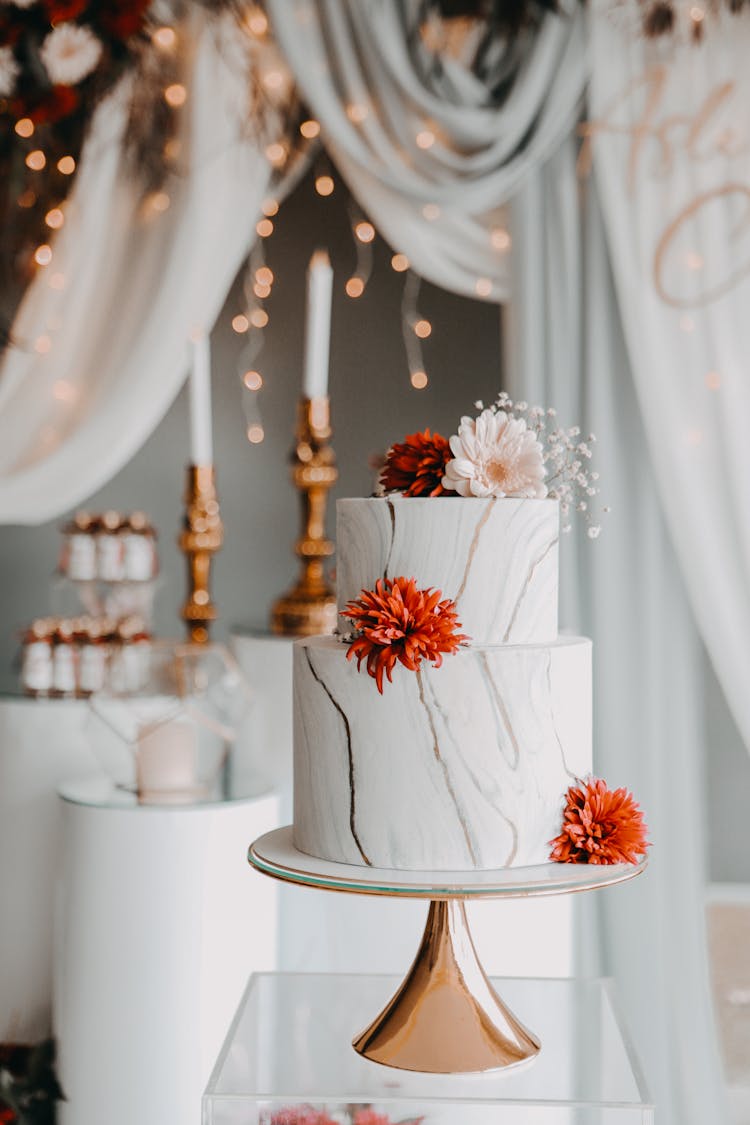 Wedding Cake With Decoration