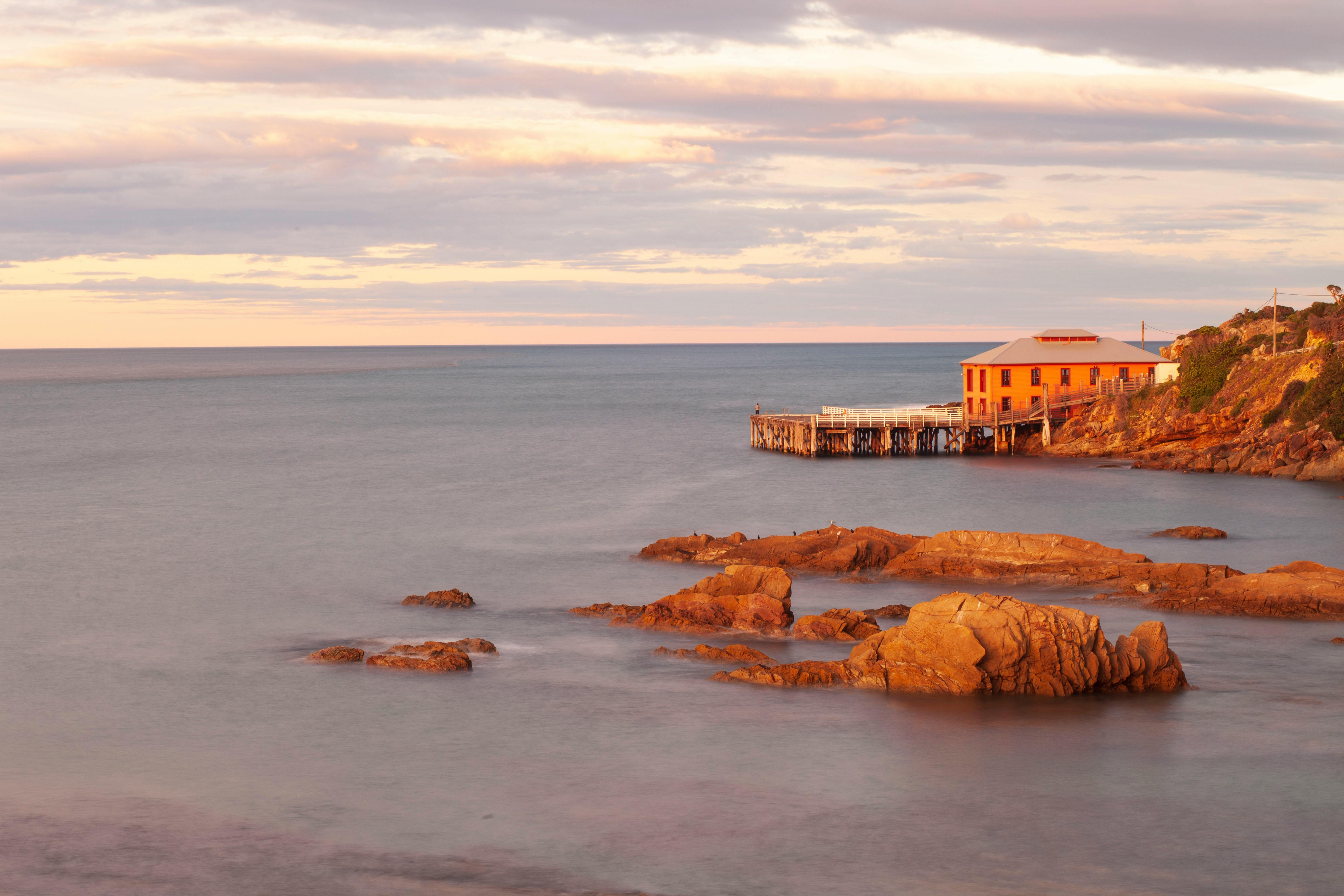 a view of the tathra wharf in australia