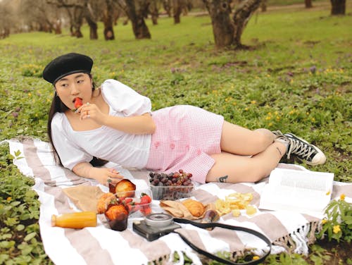 A Woman Having a Picnic