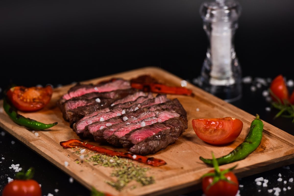 Pan-seared steak