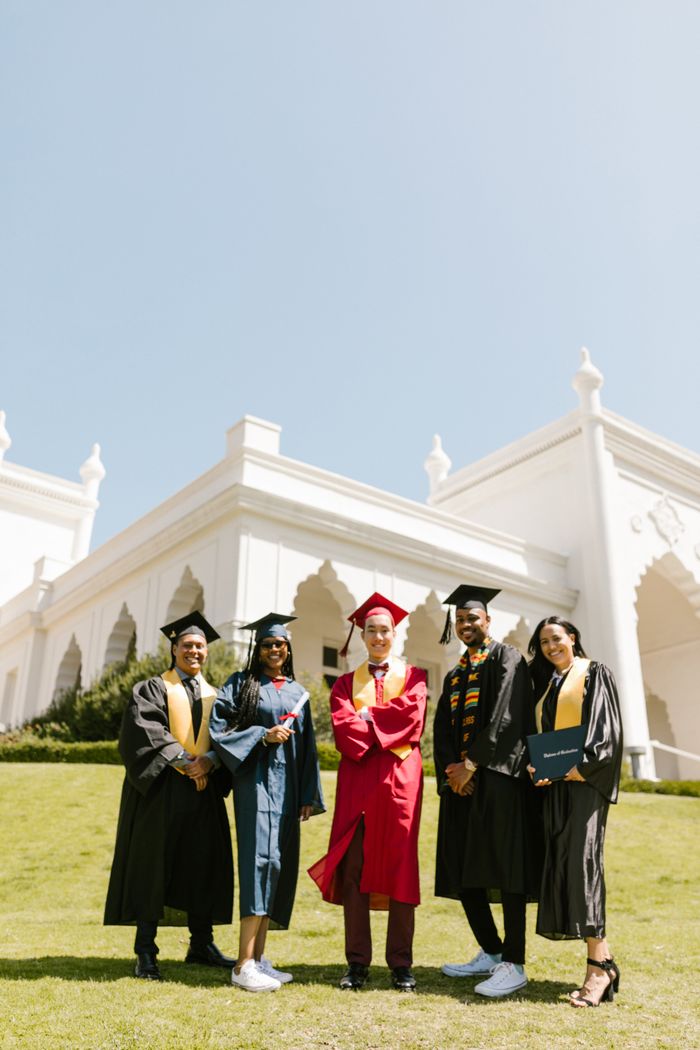 The class of 2019 celebrating together on the great lawn