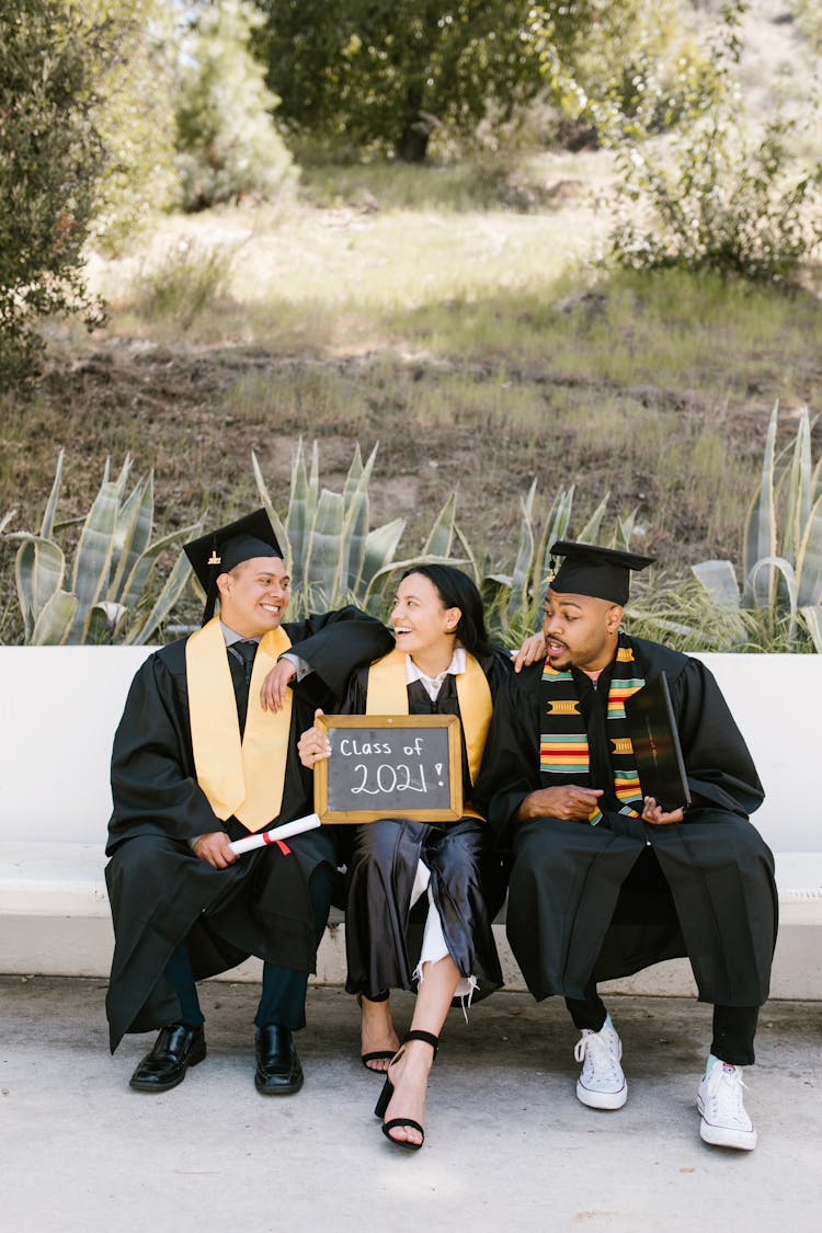 Students Wearing Their Academic Dress