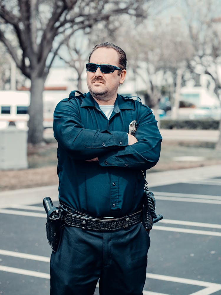 Man Standing On The Road Wearing Black Sunglasses