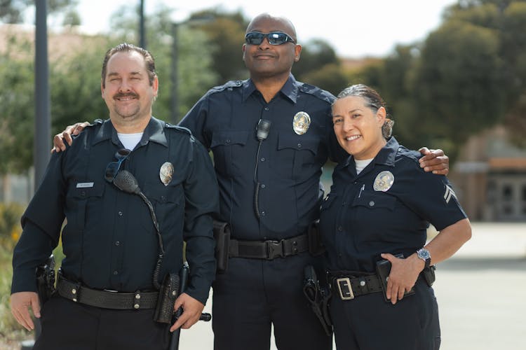 Police Officers In Their Uniform