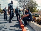 Police Officers Talking to the Civilians