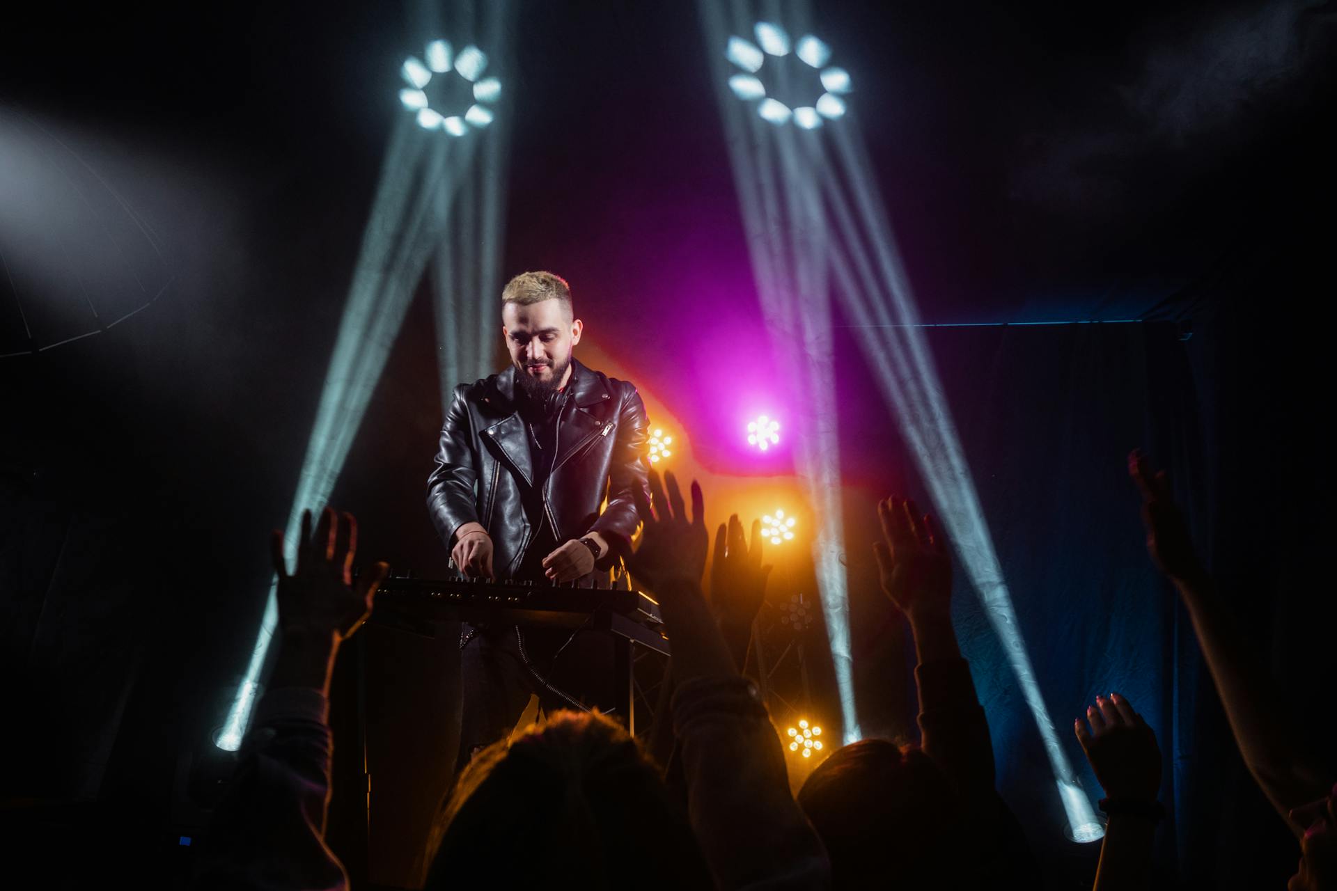 A Dj Having a Concert