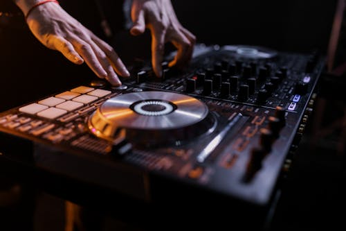 Free Close-Up Photo of a DJ Mixer Stock Photo
