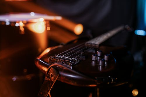 bezplatná Základová fotografie zdarma na téma detail, elektrická kytara, hudební nástroj Základová fotografie