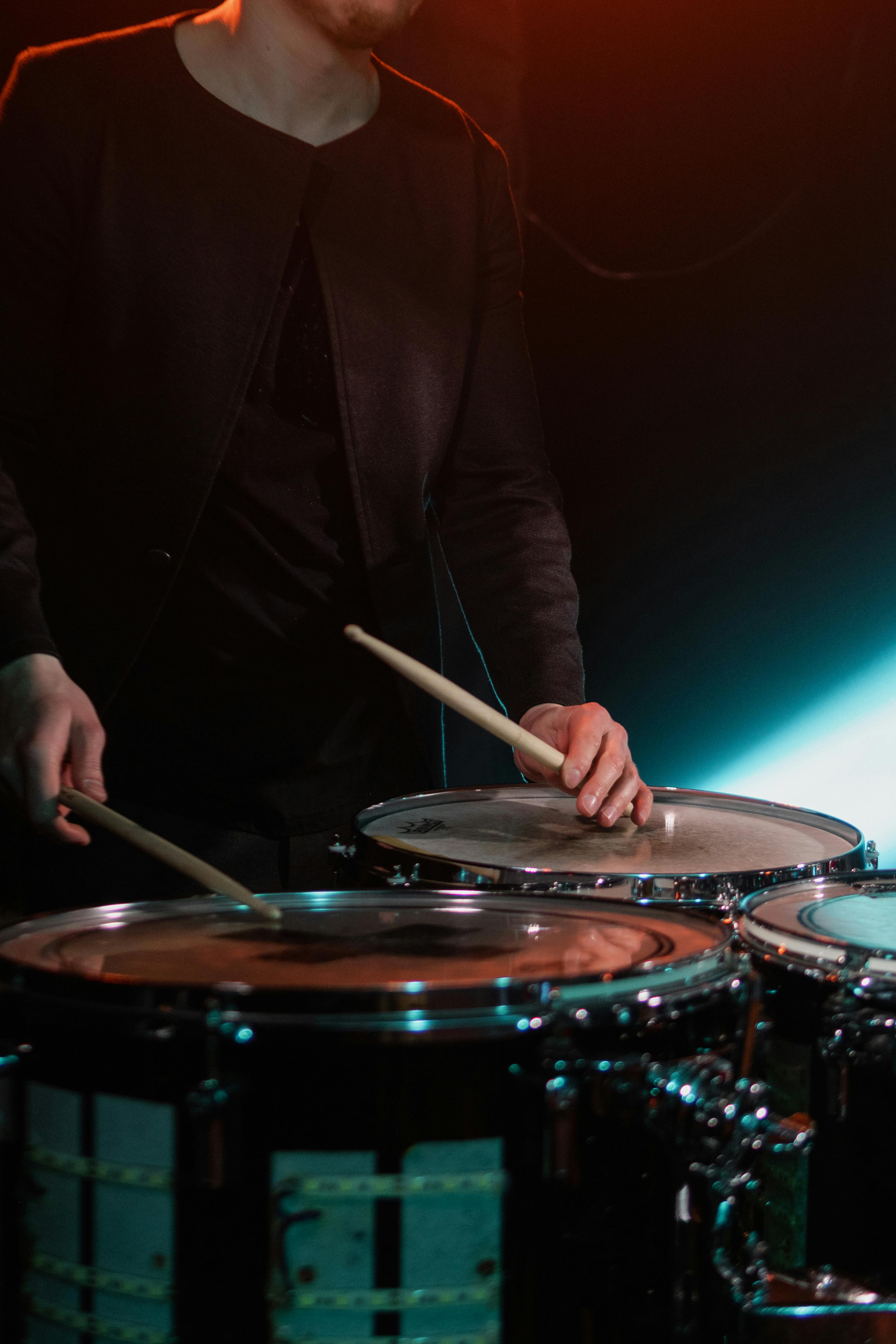 Close-up View of Drums · Free Stock Photo