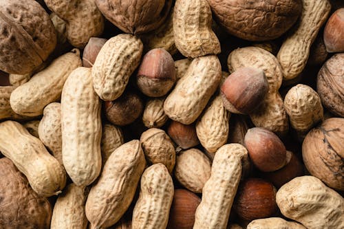 Free Close-Up Shot of Different Nuts Stock Photo