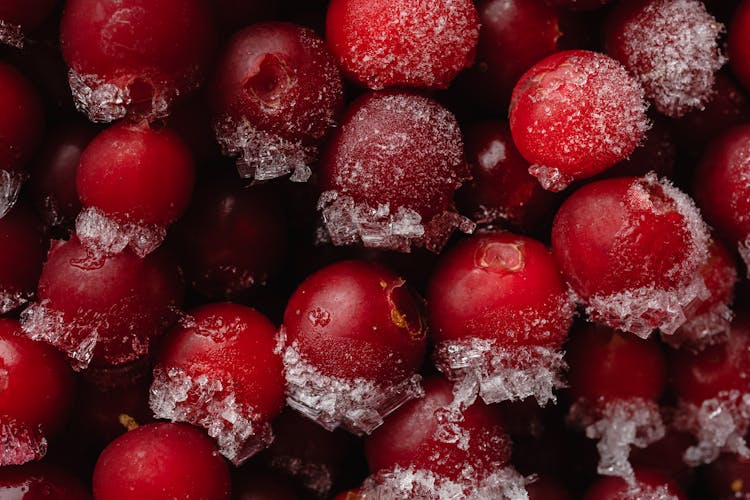 Frozen Red Round Fruits