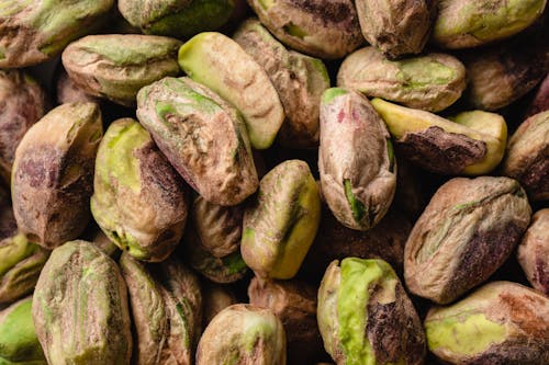 Green and Brown Pistachio Nuts