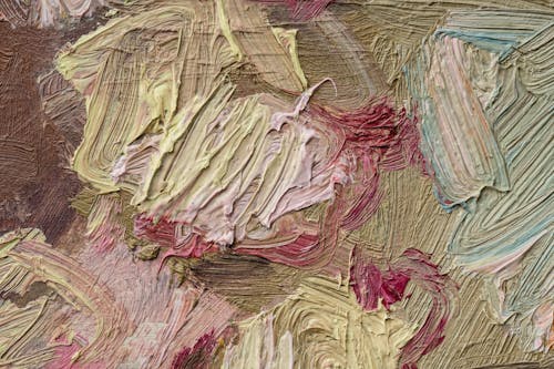 Close Up Photo of an Abstract Painting