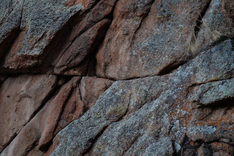 Close Up Photo Of Brown And Gray Rock Formation