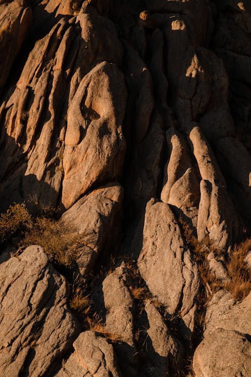 High Angle Photo of Brown Rock Formation