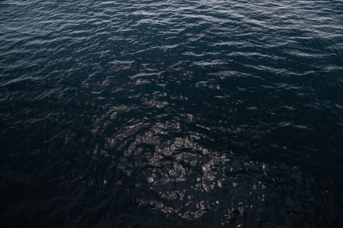 Free A calming view of ocean surface with gentle ripples and reflections during the day. Stock Photo