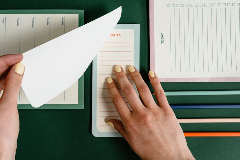 Notes and checklist on a desk