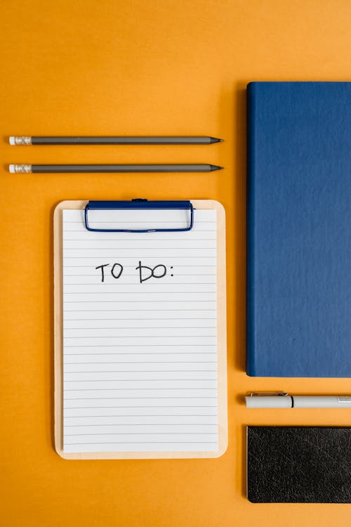 A Flatlay of Stationery and Writing Materials