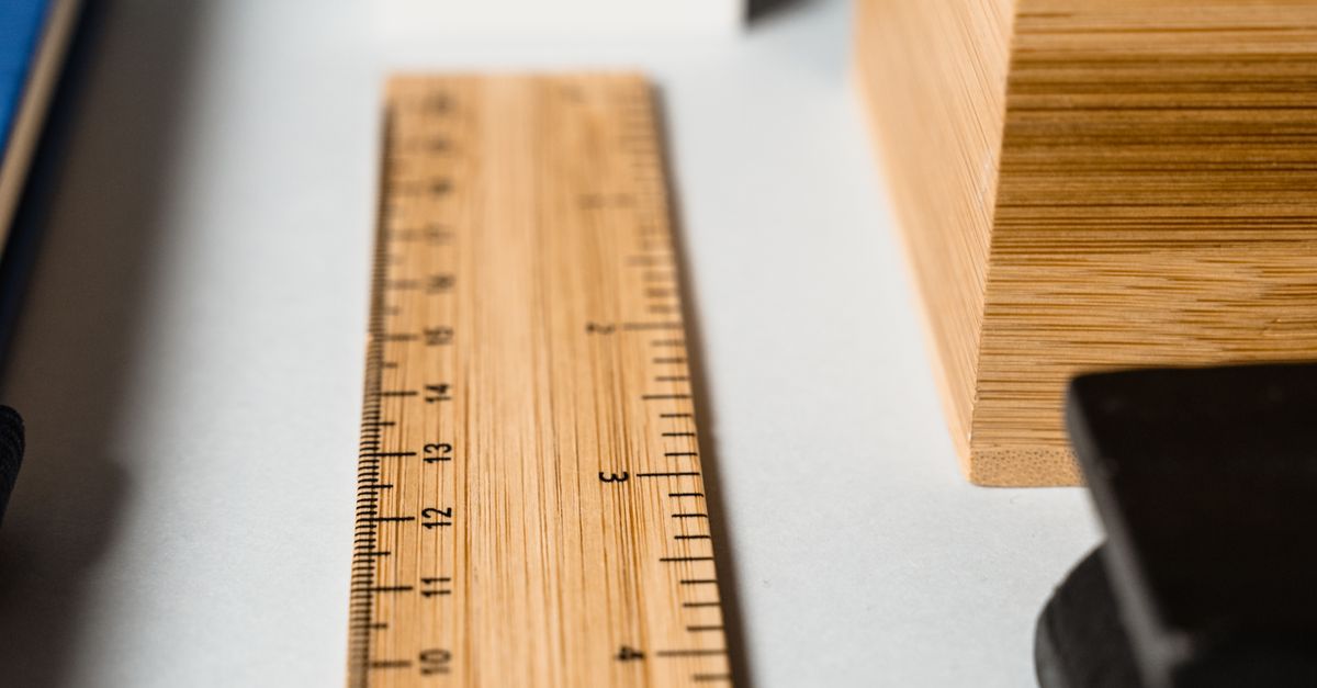 Close-Up Photo of Wooden Ruler · Free Stock Photo