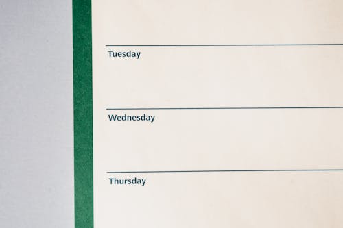 Photo of a Blank Planner