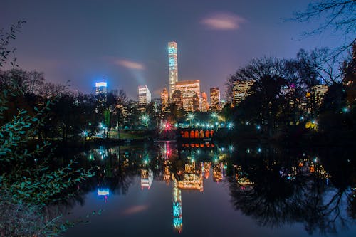 Free Panoramic Photo of City Skyline Stock Photo