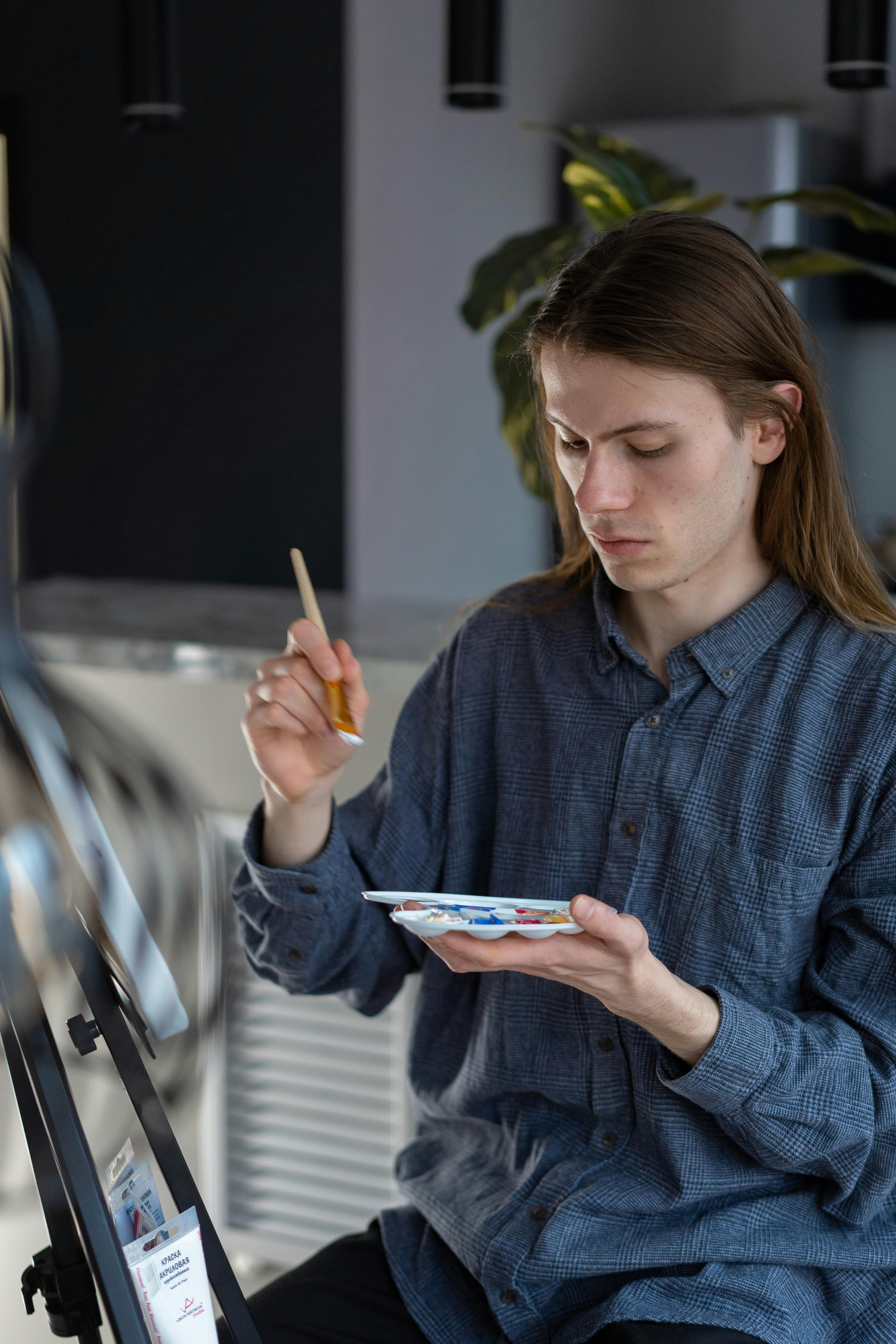 Ingyenes stockfotó alkotás, beltéri festés, beltéri tevékenység témában Stockfotó