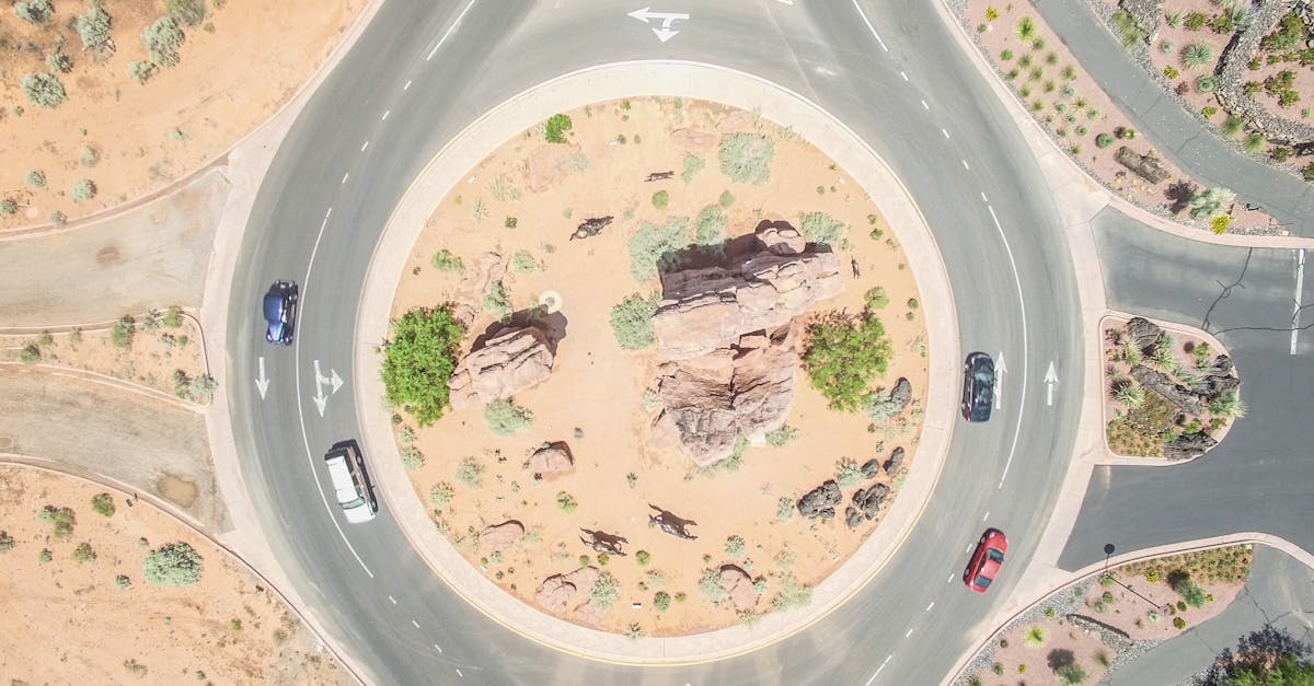 Free stock photo of aerial, cars, desert