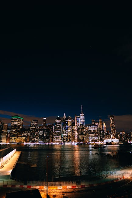 City Lights Under Night Sky · Free Stock Photo