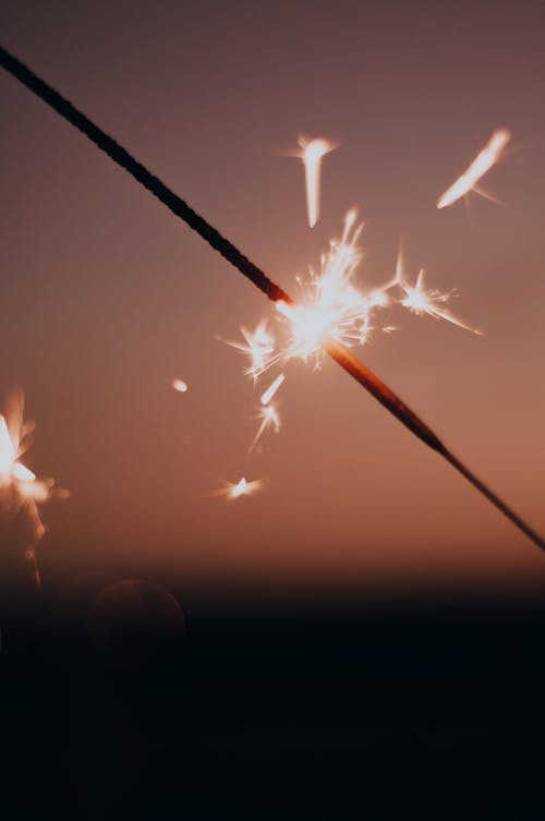 Free Close Up Shot of a Sparkler Stock Photo