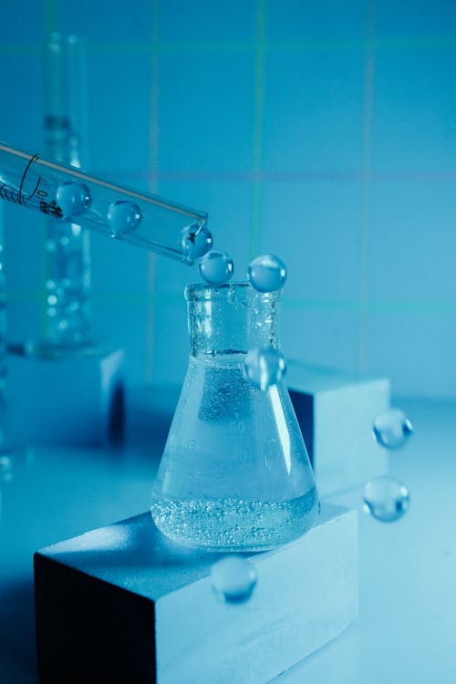 Free Clear Glass Bottle With Water Stock Photo