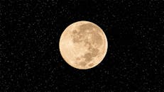 Full Moon in the Night Sky