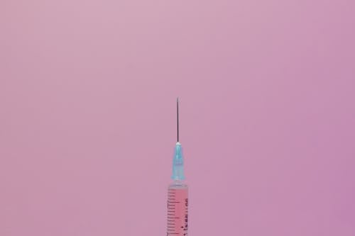 Close-Up Shot of a Syringe