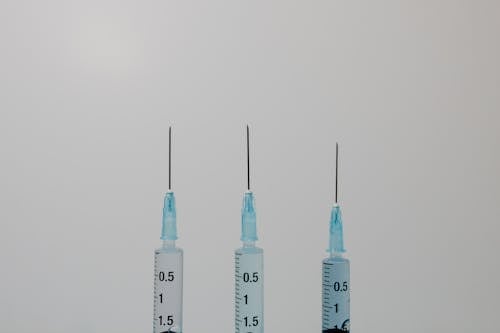 Close Up Shot of Syringes