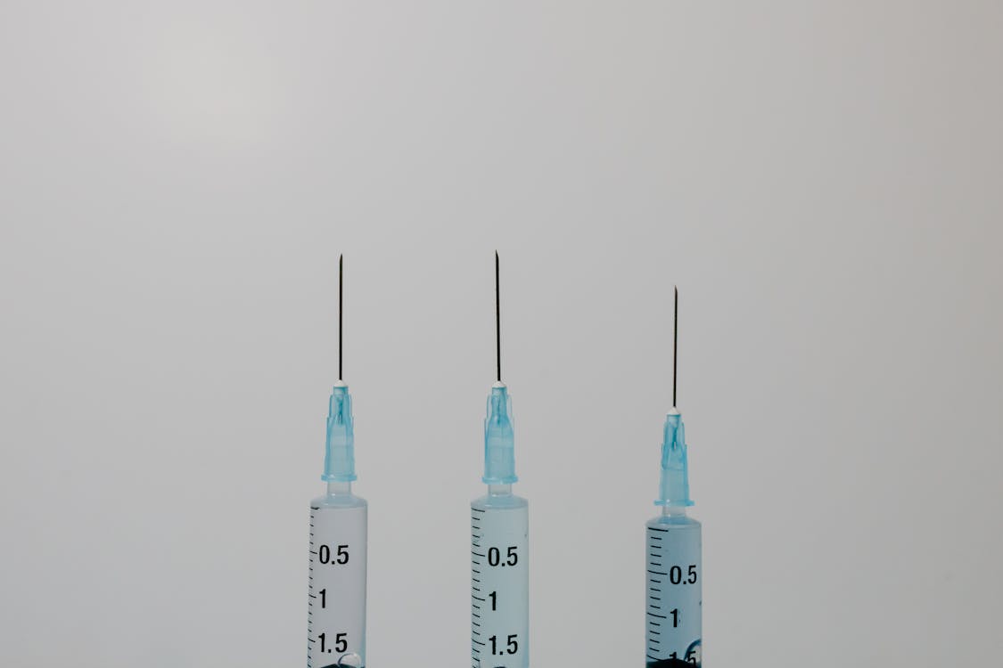 Close Up Shot of Syringes