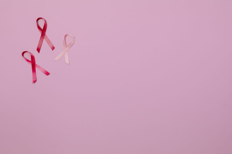 Breast cancer pink ribbons